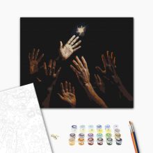 Das Letzte Licht – Malen nach Zahlen Set auf Rahmen 40x50 cm