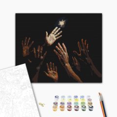   Das Letzte Licht – Malen nach Zahlen Set auf Rahmen 40x50 cm