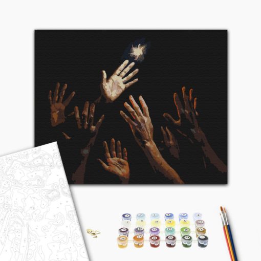 Das Letzte Licht – Malen nach Zahlen Set auf Rahmen 40x50 cm