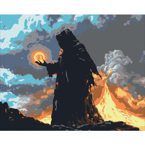 Zauberer des Schicksals – Malen nach Zahlen Set auf Rahmen 40x50 cm