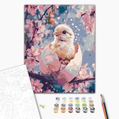   Erwachen des Frühlings - Malen nach Zahlen Set auf Rahmen 40x50