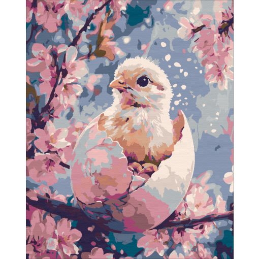 Erwachen des Frühlings - Malen nach Zahlen Set auf Rahmen 40x50