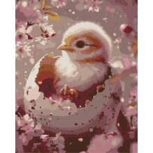 Flauschiges Wunder – Malen nach Zahlen Set auf Rahmen 40x50 cm