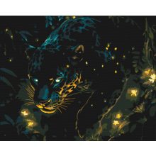 Der Geist des Dschungels – Malen nach Zahlen Set auf Rahmen 40x50 cm