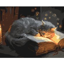 Der Hüter des Wissens – Malen nach Zahlen Set auf Rahmen 40x50 cm