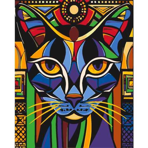 Liebling des Pharaos – Malen nach Zahlen Set auf Rahmen 40x50 cm