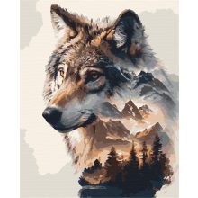 Der Geist der Wildnis – Malen nach Zahlen Set auf Rahmen 40x50 cm