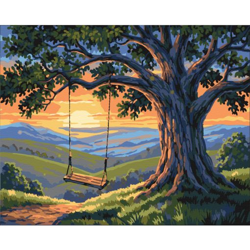 Schaukelpflänzchen – Malen nach Zahlen Set auf Rahmen 40x50 cm