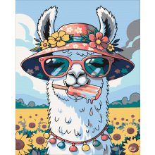 Löwenzahnpause – Malen nach Zahlen Set auf Rahmen 40x50 cm