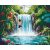   Tropisches Abenteuer – Malen nach Zahlen Set auf Rahmen 40x50 cm