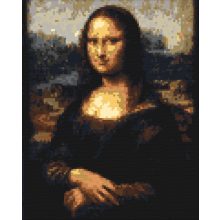 Mona Lisa – Pixelart – Malen nach Zahlen Set auf Rahmen 40x50 cm