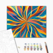 Mandala 28 – Malen nach Zahlen Set auf Rahmen 40x50 cm