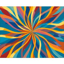 Mandala 28 – Malen nach Zahlen Set auf Rahmen 40x50 cm