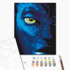 Ich sehe dich - Malen nach Zahlen Set auf Rahmen 40x50