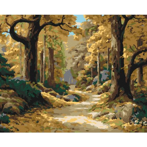 Die Geschichte des Waldes – Malen nach Zahlen Set auf Rahmen 40x50 cm