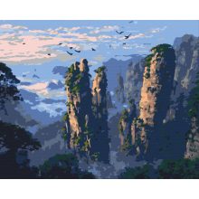 Die Seele der Berge – Malen nach Zahlen Set auf Rahmen 40x50 cm