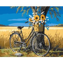 Pause auf der Wiese – Malen nach Zahlen Set auf Rahmen 40x50 cm