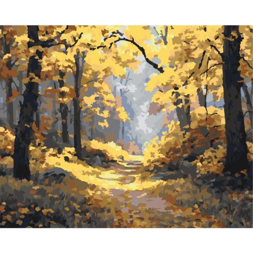 Herbstglanz – Malen nach Zahlen Set auf Rahmen 40x50 cm
