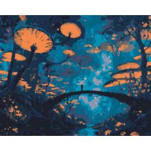 Andere Welt – Malen nach Zahlen Set auf Rahmen 40x50 cm