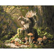 Eichhörnchenabenteuer – Malen nach Zahlen Set auf Rahmen 40x50 cm
