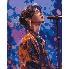 Koreas Star - Malen-nach-Zahlen-Set auf Keilrahmen 40x50