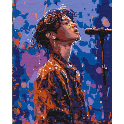 Koreas Star - Malen-nach-Zahlen-Set auf Keilrahmen 40x50