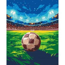 Mitten im Stadion - Malen-nach-Zahlen-Set auf Keilrahmen 40x50