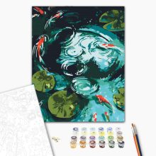 Zen - Malen-nach-Zahlen-Set auf Keilrahmen 40x50