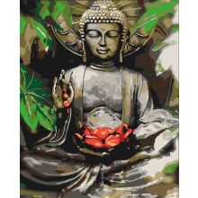 Buddha - Malen-nach-Zahlen-Set auf Keilrahmen 40x50