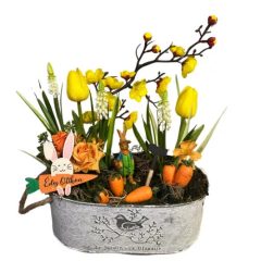   Tavaszi dekoráció - Répás Asztaldísz - Csináld Magad Csomag