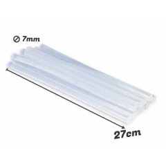   Ragasztópisztoly rúd betét 7mm x 27cm 1 kg/csomag - Csomagban jobban megéri!
