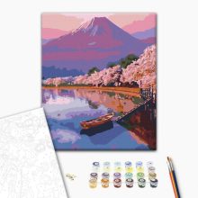 Morgen am Strand - Malen-nach-Zahlen-Set auf Keilrahmen 40x50