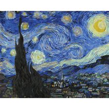 Sternennacht - Van Gogh - Malen-nach-Zahlen-Set auf Keilrahmen 40x50