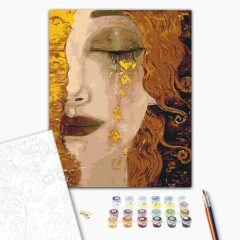   Goldene Tränen - Anne-Marie Zilberman - Malen-nach-Zahlen-Set auf Keilrahmen 40x50