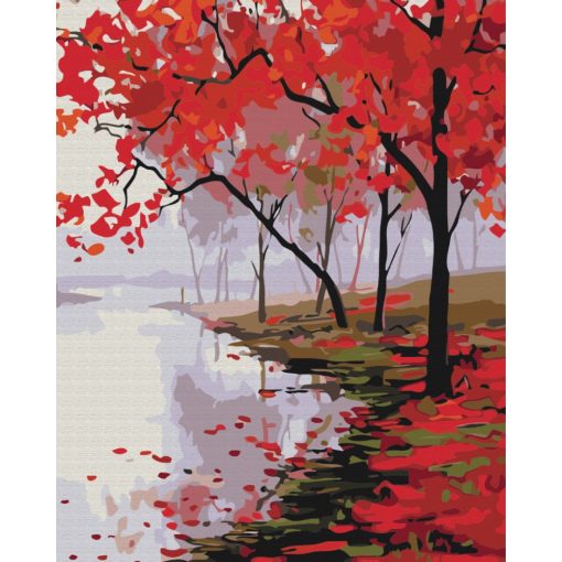 Farben Japans - Malen-nach-Zahlen-Set auf Keilrahmen 40x50