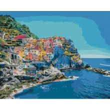 Cinque Terre - Malen-nach-Zahlen-Set auf Keilrahmen 40x50