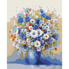   Frühlingseruption - Malen-nach-Zahlen-Set auf Keilrahmen 40x50