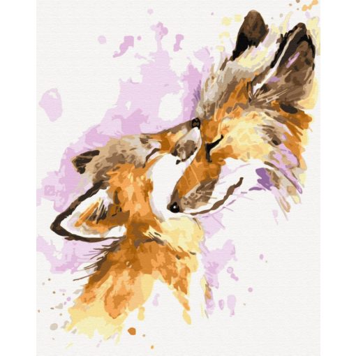Fuchs Liebe - Malen-nach-Zahlen-Set auf Keilrahmen 40x50