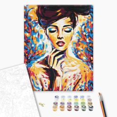   Weibliche Schönheit - Malen-nach-Zahlen-Set auf Keilrahmen 40x50