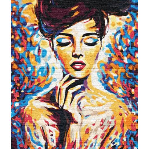 Weibliche Schönheit - Malen-nach-Zahlen-Set auf Keilrahmen 40x50