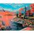   Malerischer Sonnenaufgang - Malen-nach-Zahlen-Set auf Keilrahmen 40x50