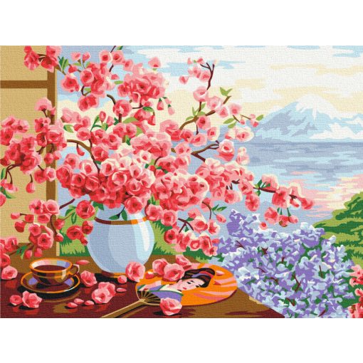 Japán életstílus - Számfestő készlet kereten 40X50