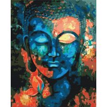 Buddhas Lächeln - Malen-nach-Zahlen-Set auf Keilrahmen 40x50