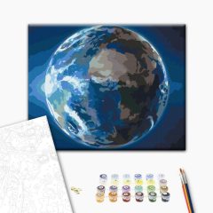   Der Planet des Lebens - Malen-nach-Zahlen-Set auf Keilrahmen 40x50