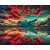   Spiegelnde Wolken - Malen-nach-Zahlen-Set auf Keilrahmen 40x50