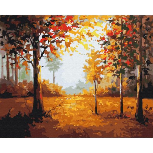 Herbstwald - Malen-nach-Zahlen-Set auf Keilrahmen 40x50