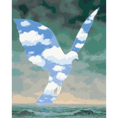   Die große Familie - René Magritte - Malen-nach-Zahlen-Set auf Keilrahmen 40x50
