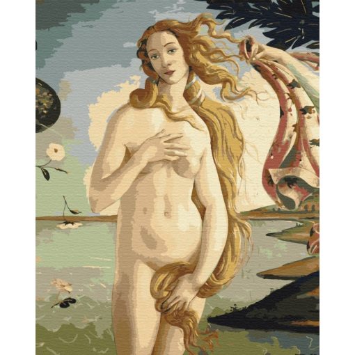 Die Geburt der Venus - Sandro Botticelli - Malen-nach-Zahlen-Set auf Keilrahmen 40x50
