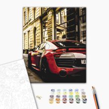 Porsche - Számfestő készlet kereten 40X50