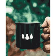 Weihnachtstee - Malen-nach-Zahlen-Set auf Keilrahmen 40x50